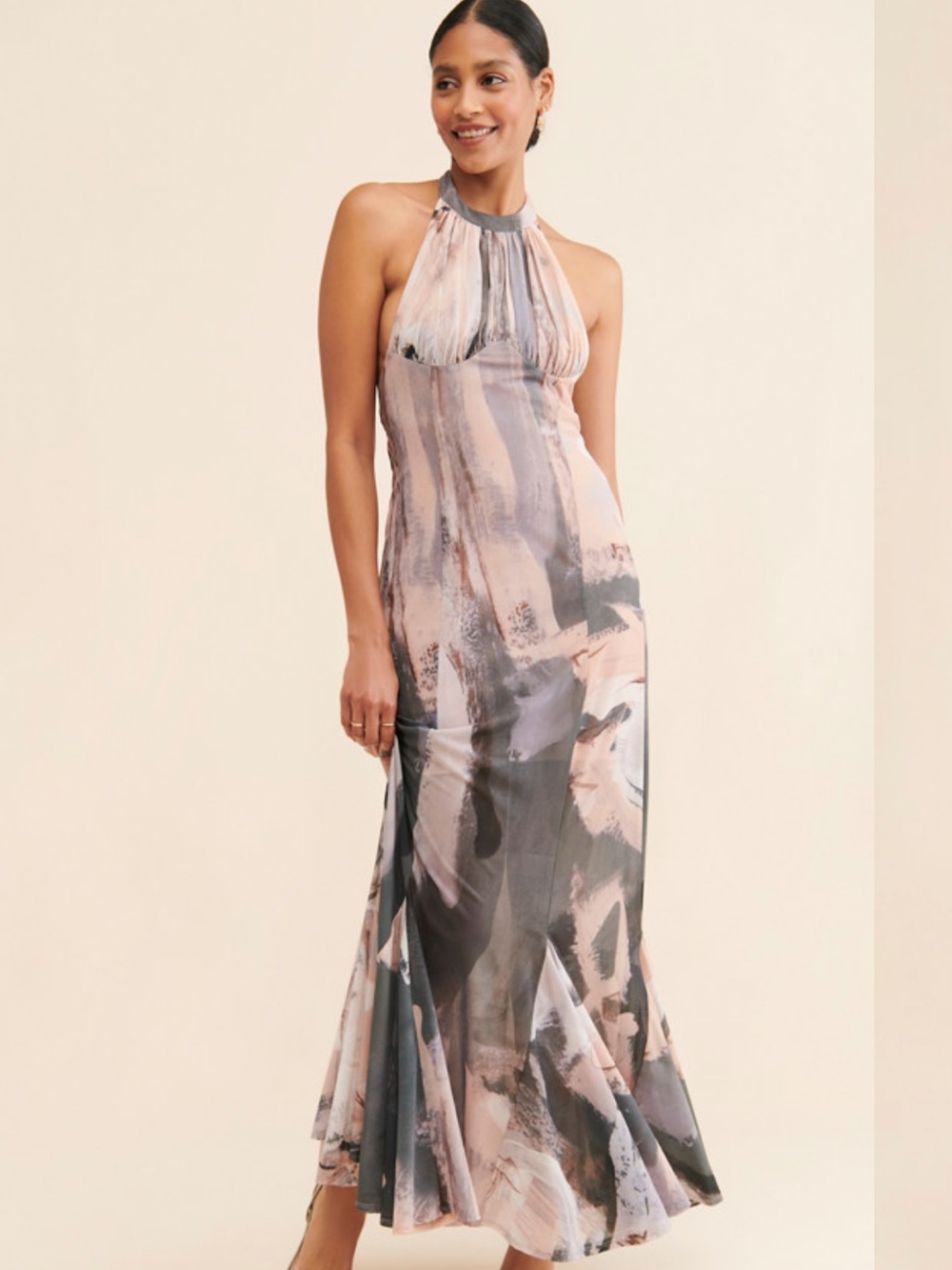 Let Me Be knit halter maxi dress size 1X NWT